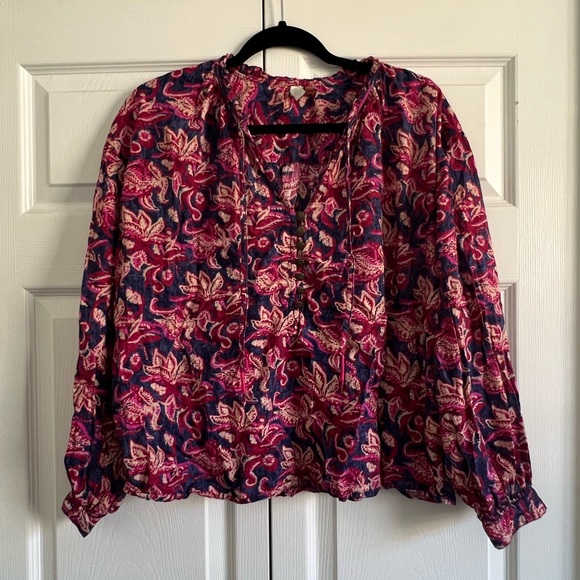 Pilcro Lucille Peasant Blouse - Picture 2 of 8